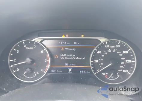 2021 Nissan Altima Sv Fwd from USA, damaged, VIN 1N4BL4DV8MN358894